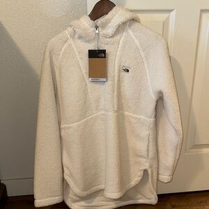 The North Face womens Zip Up White Sweater